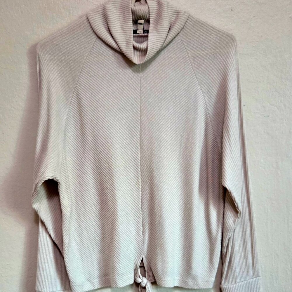 Express Turtle Neck Top – Small – Cream